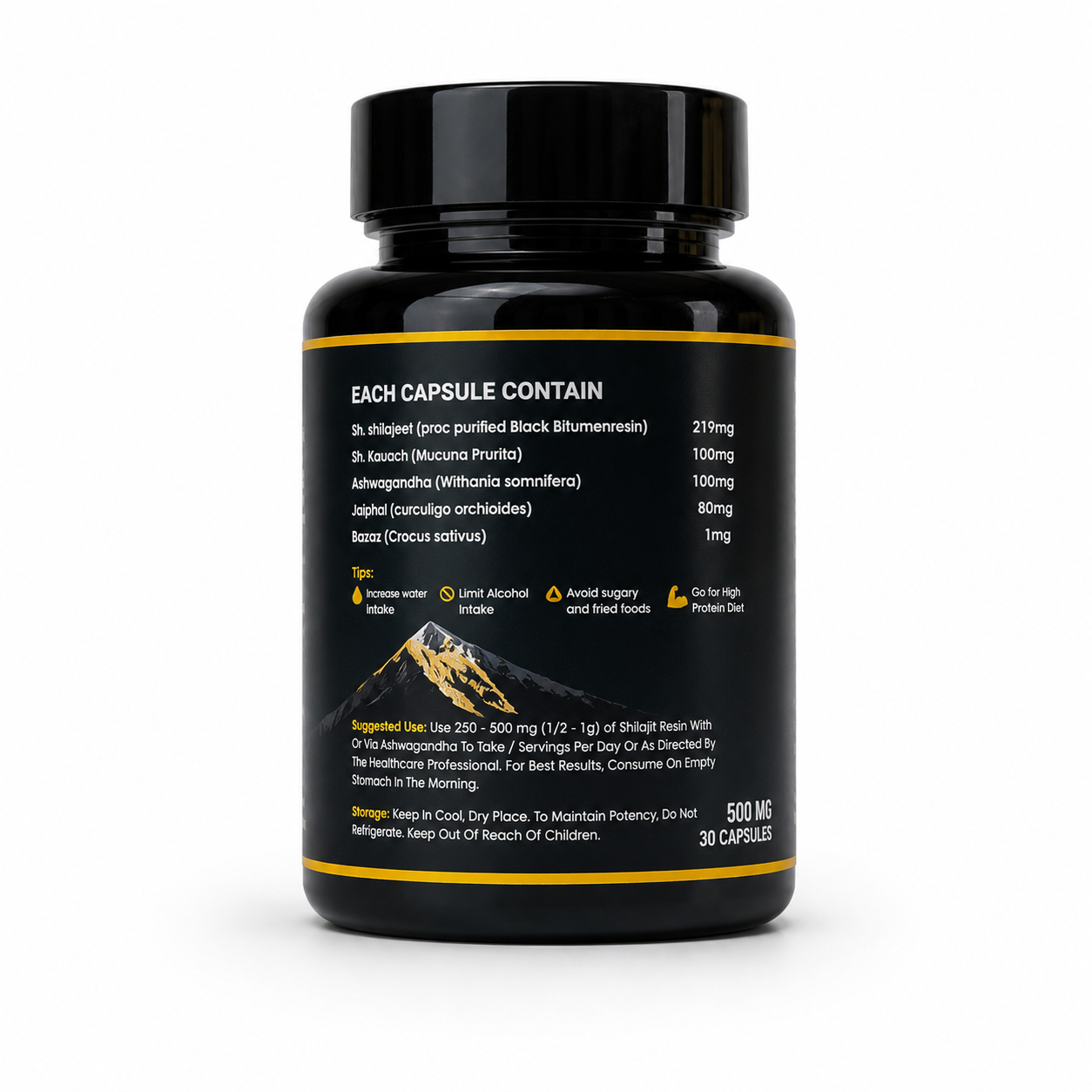 Menforce Himalayan Shilajit Capsules | 30 Capsules